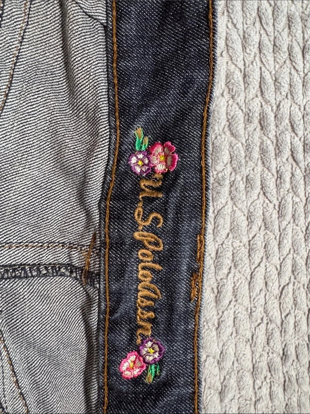 Vtg Y2K U.S. Polo Assn Belted Denim Bermuda Shorts Capris Size 9/10